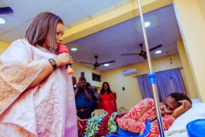 Delta First Lady: Deaconess Oborevwori visits baby of the year, pays bills of patients